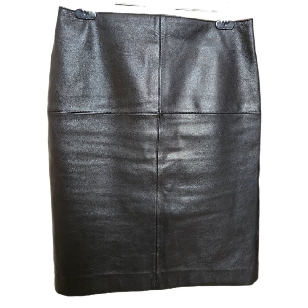 Club Monaco Leather Pencil Skirt - US 4 - Excellent Condition